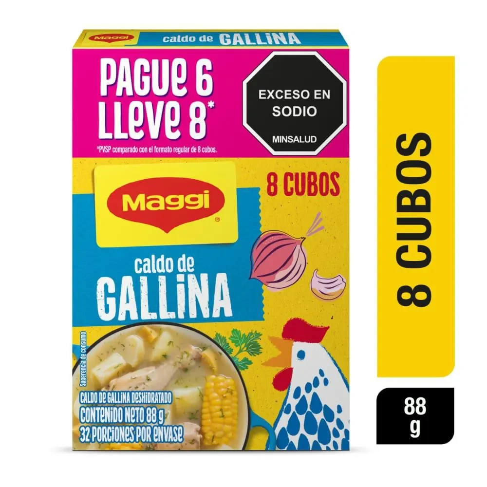 MAGGI CALDO GALLINA PAG6LLV8 CUBO