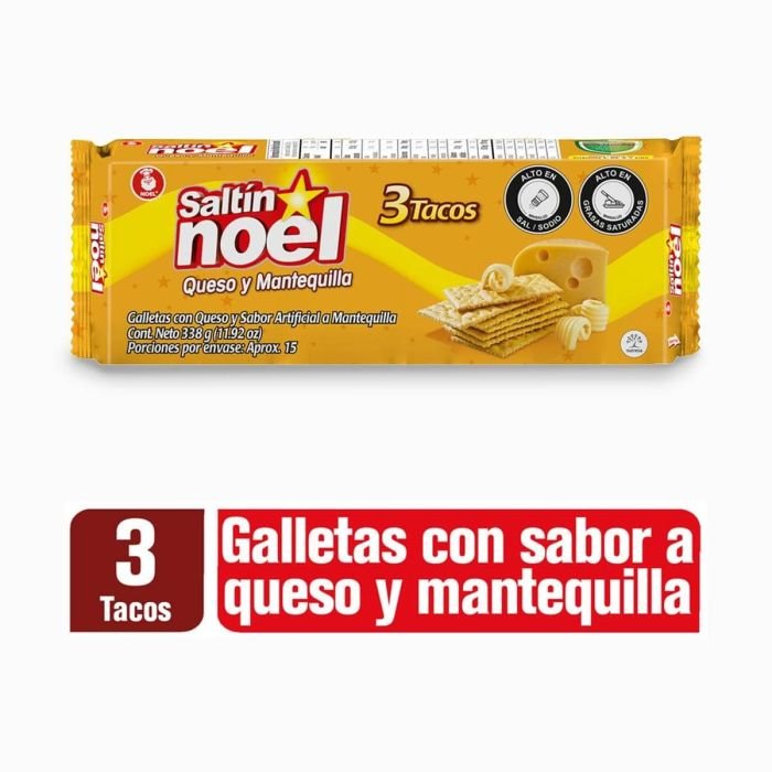 GALLETA SALTIN NOEL MANTEQUILLA X 3 TACOS