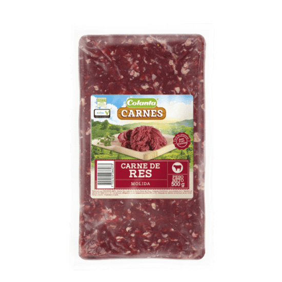 CARNE DE RES MOLIDA X500G COLANTA