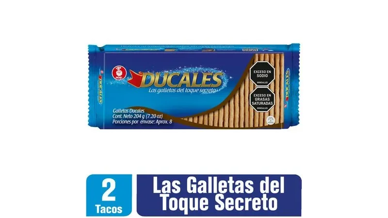 DUCALES X 2 TACOS X 204GM