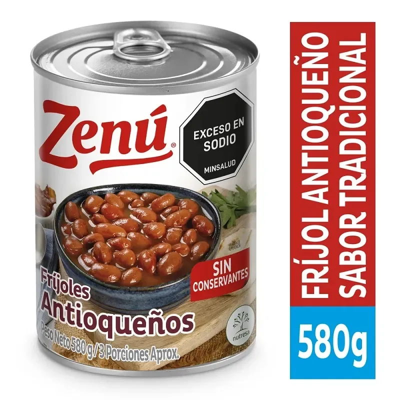 FRIJOL ANTIOQUEÑO ZENU X 580GM