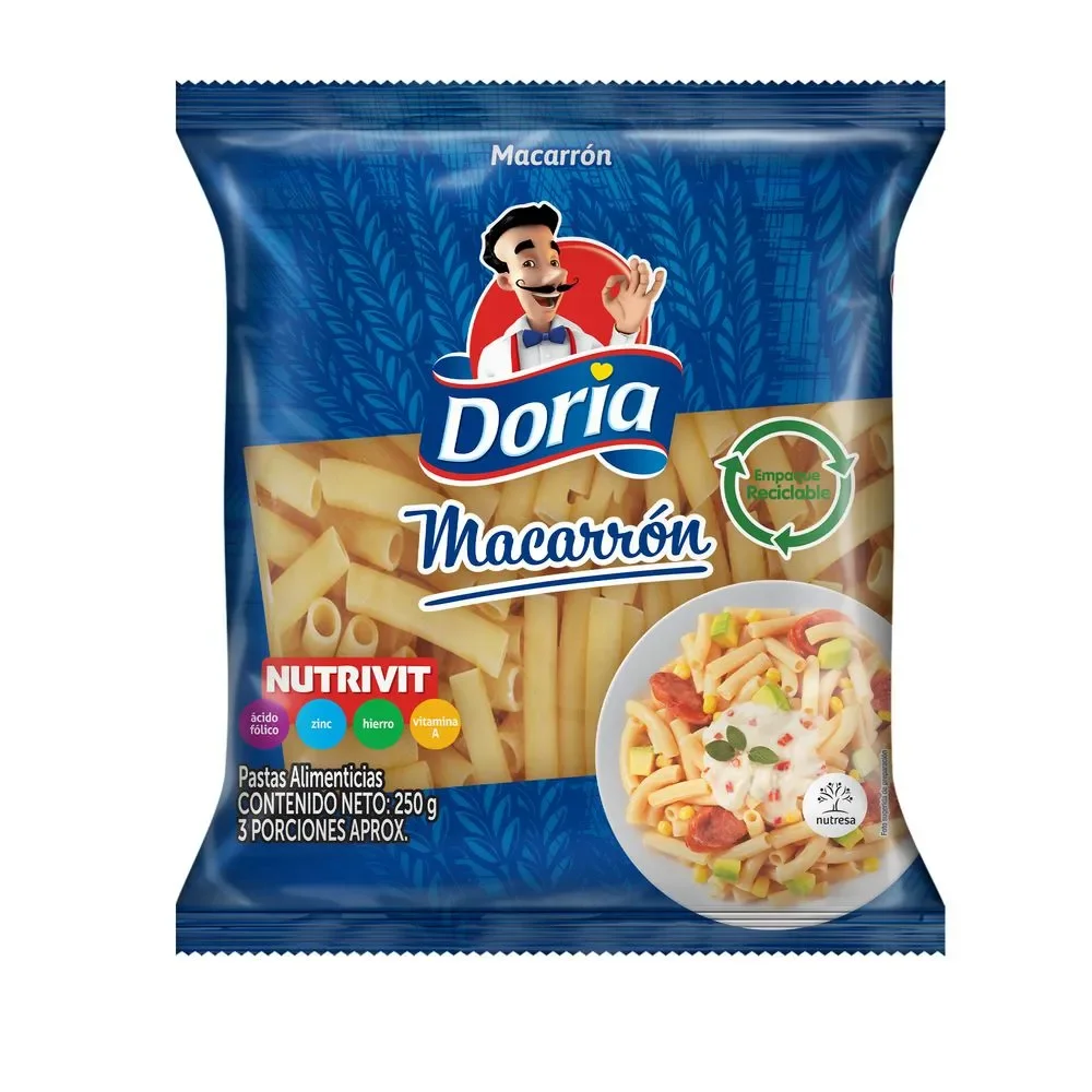 PASTA DORIA MACARRONES X 250GM