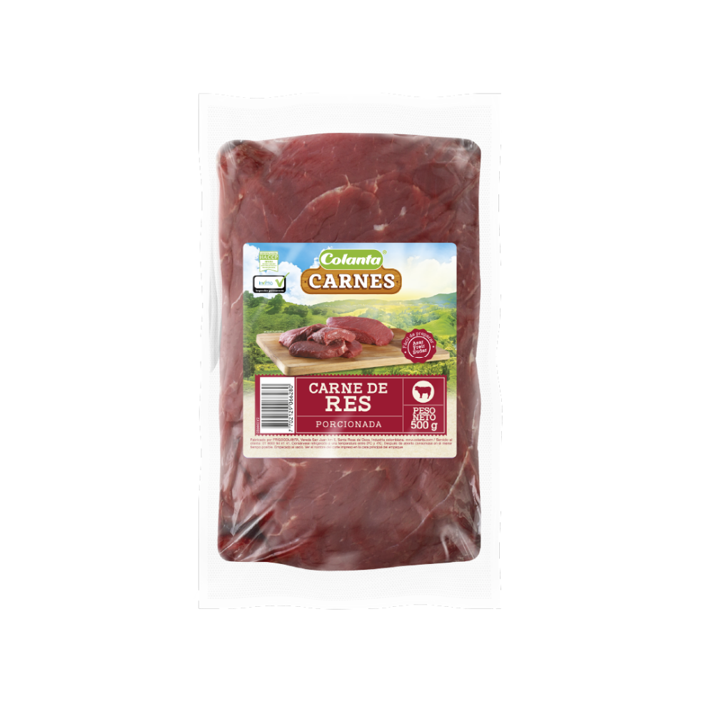 CARNE DE RES PORCIONADA X500GR COLANTA