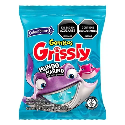 GOMAS GRISSLY MUNDO MARINO x 70GR