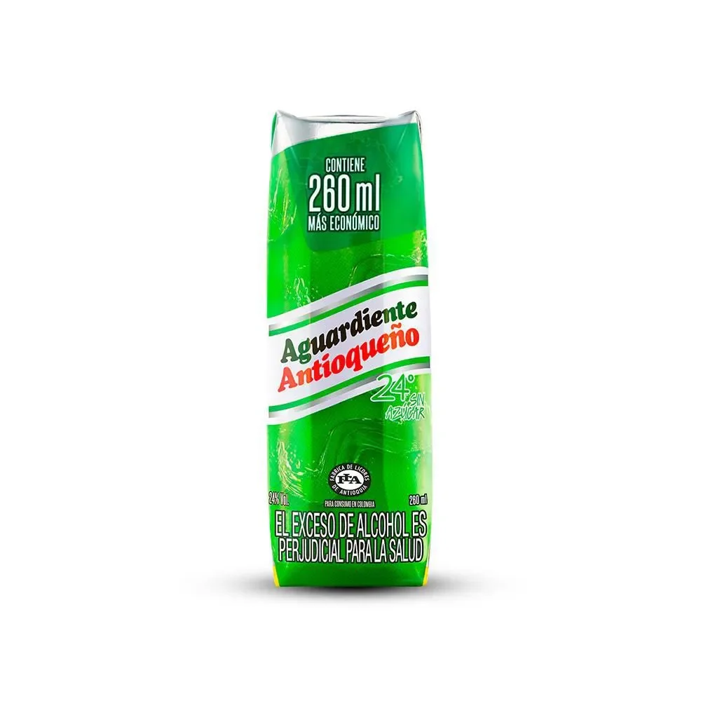 AGUARDIENTE VERDE X260CC TETRA