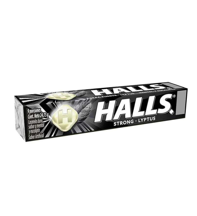 HALLS BARRA 9S NEGRO EXTRASTRONG