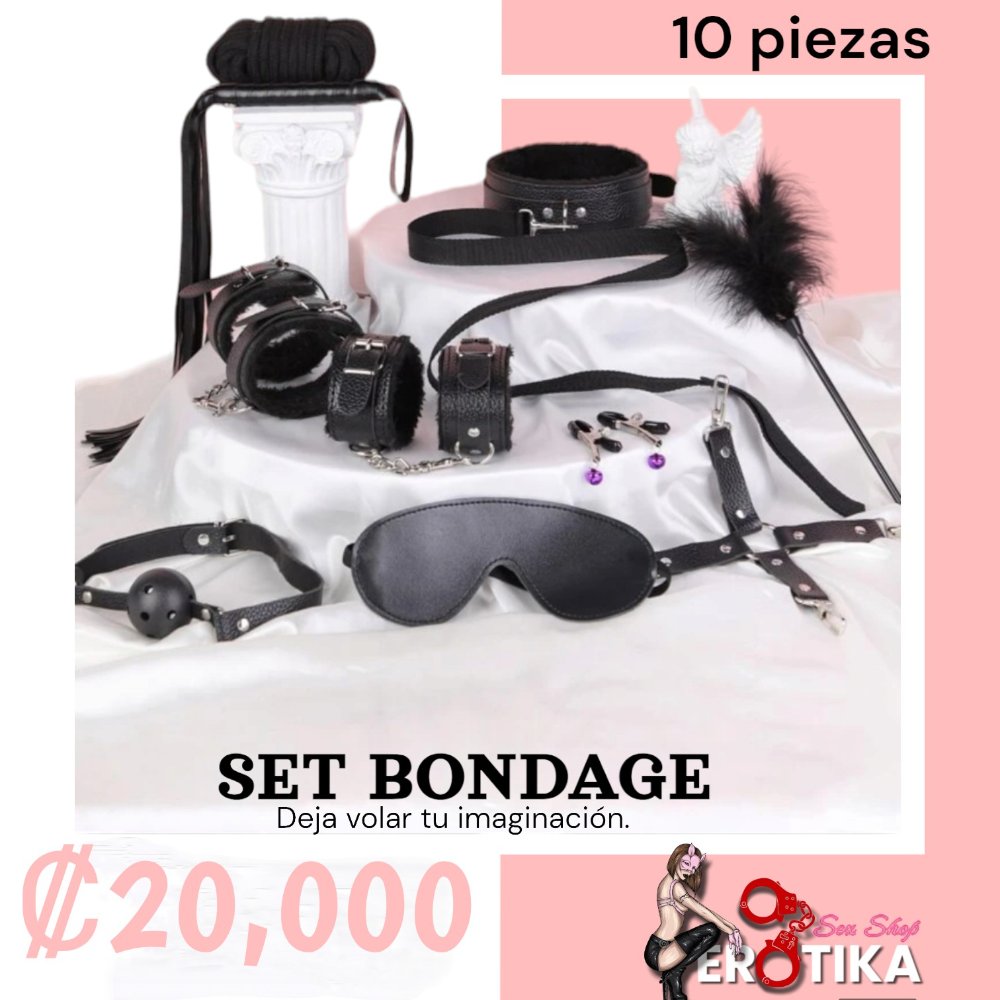 Set BDSM 10 piezas negro