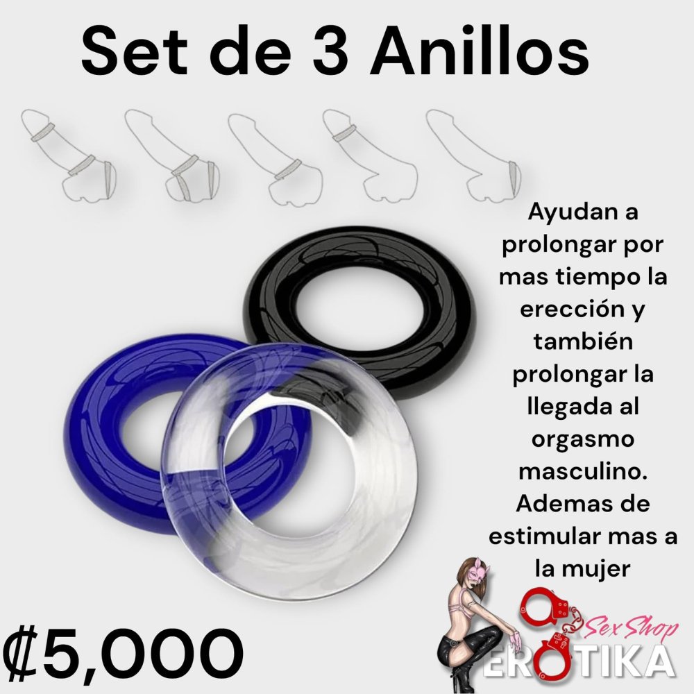 Set de 3 anillos
