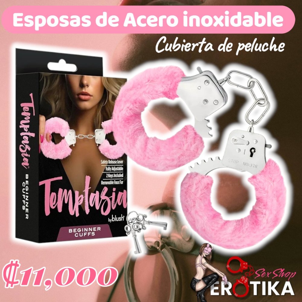 Esposas Acero Rosada