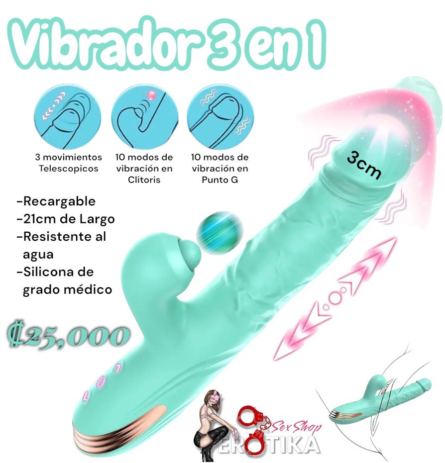 Vibrador 3 en 1