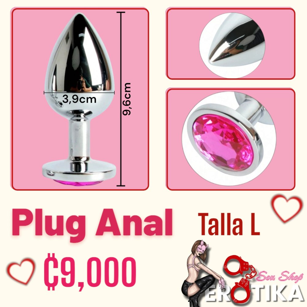 Plug Anal redondo rosa L