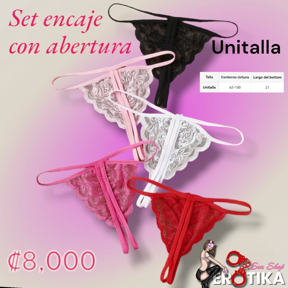 Set de 5 hilos con abertura
