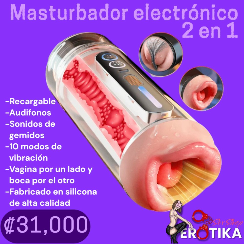 Masturbador con Vibración (2 lados)