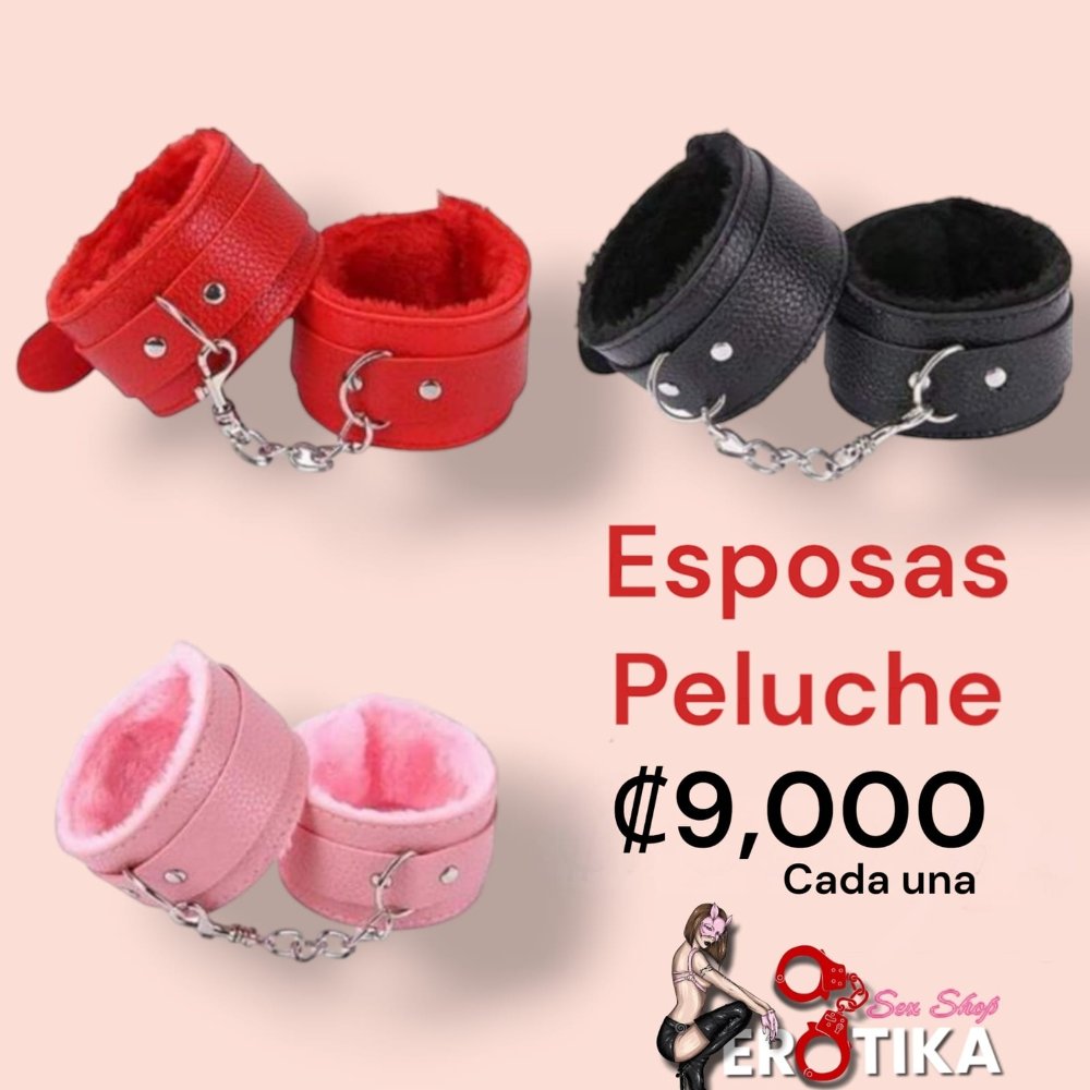 Esposas Cuero y peluche