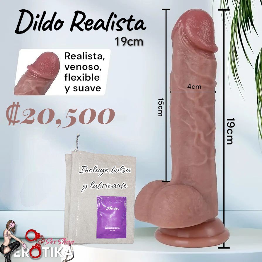 Dildo realista 19cm