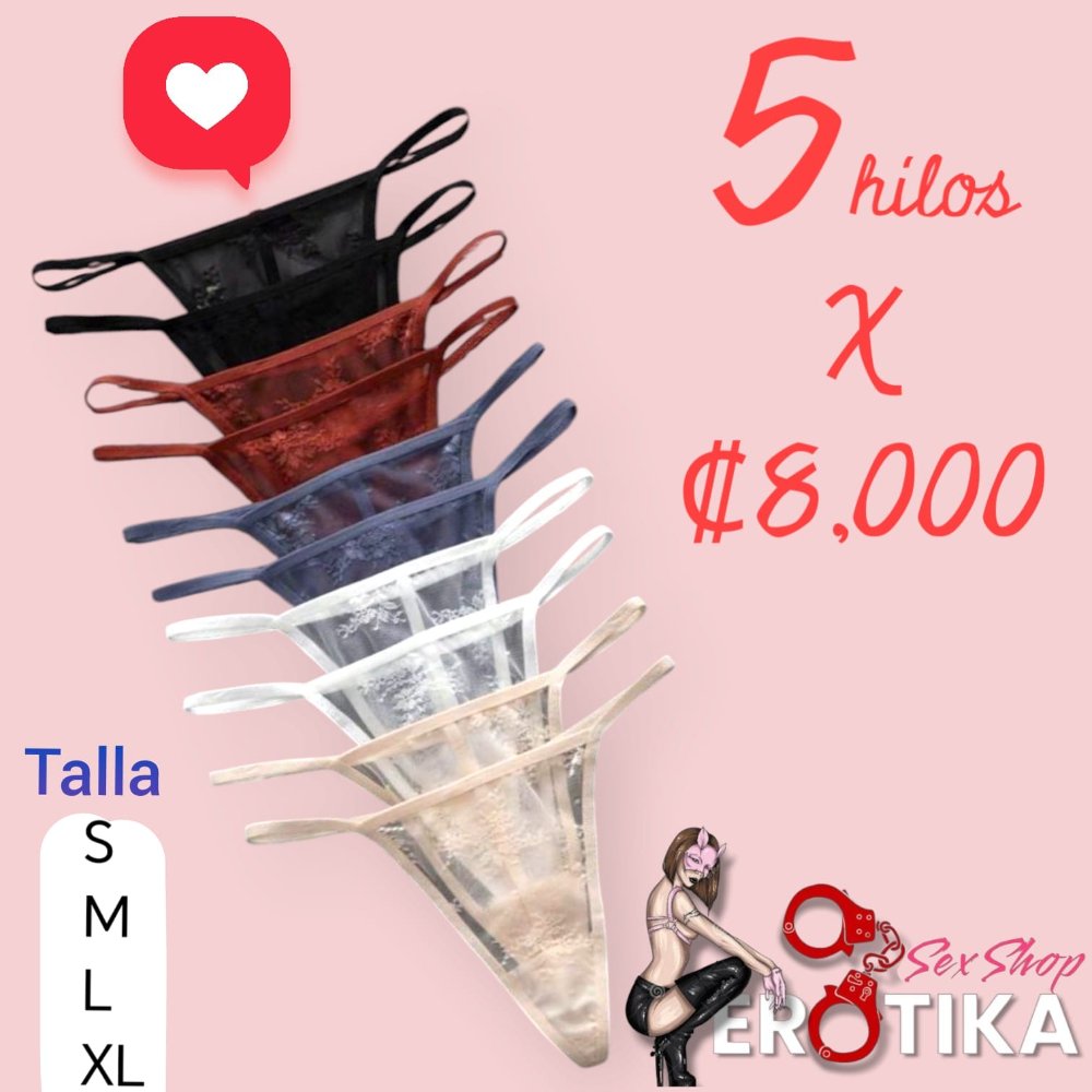 Set 5 hilos de encaje