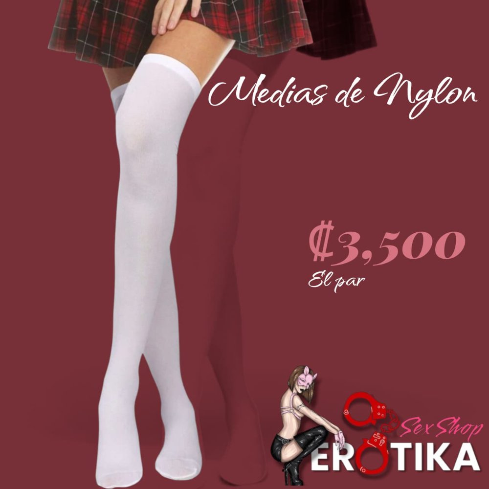 Medias blancas de Nylon