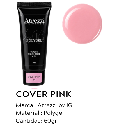 Polygel cover pink