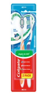 cepillo colgate x2un triple acción