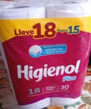 papel higiénico higiénol 18x30m