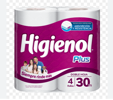 HGIENOL 30M DOBLE HOJA (PLUS) X 10U