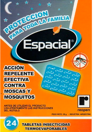Tableta Espacial para mosquito x24un