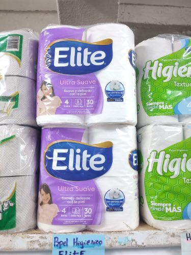 Elite Bolson papel higienico x 10 paquetes X 4