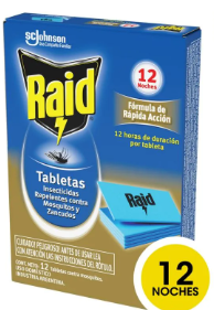 Mosquito tableta Raid