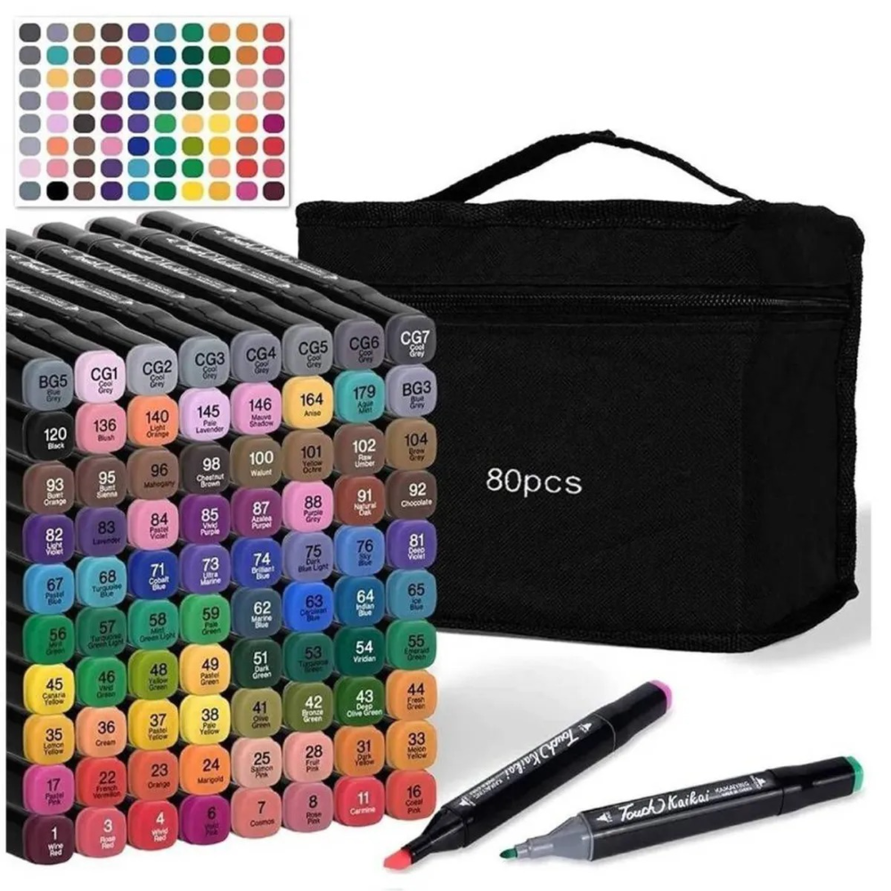 SET DE MARCADORES 80 PIEZAS