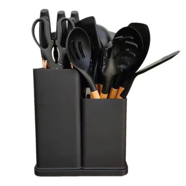 SET DE CUCHARAS 19 PIEZAS  EN SILICONA