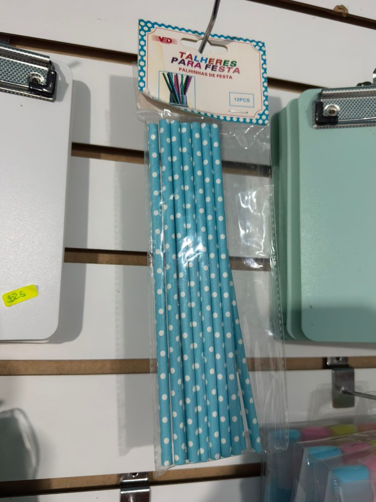 popote desechable para fiesta