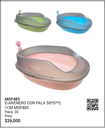 Arenero con pala MSP483 BROTHERS