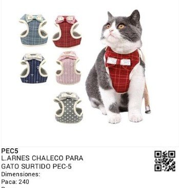 Arnes/Chaleco para gato pec5