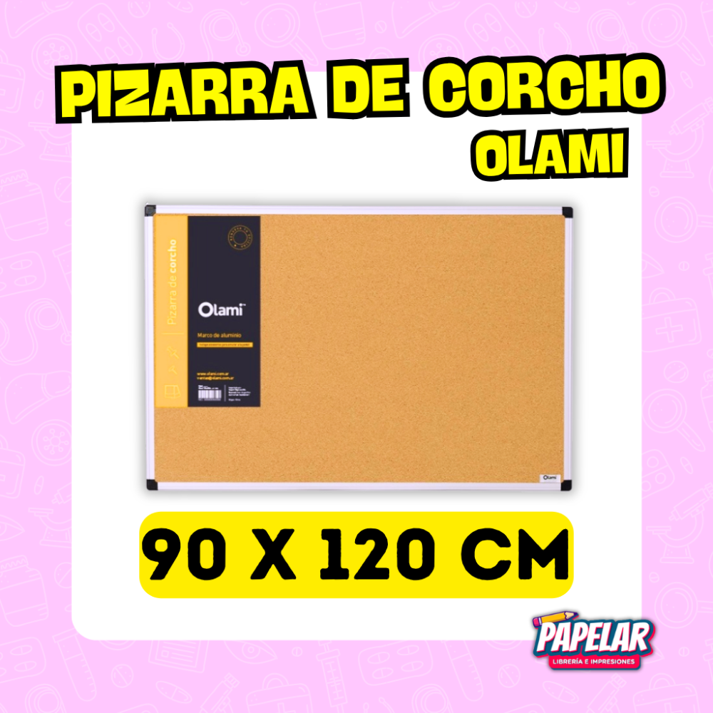PIZARRA CORCHO 90X120 OLAMI