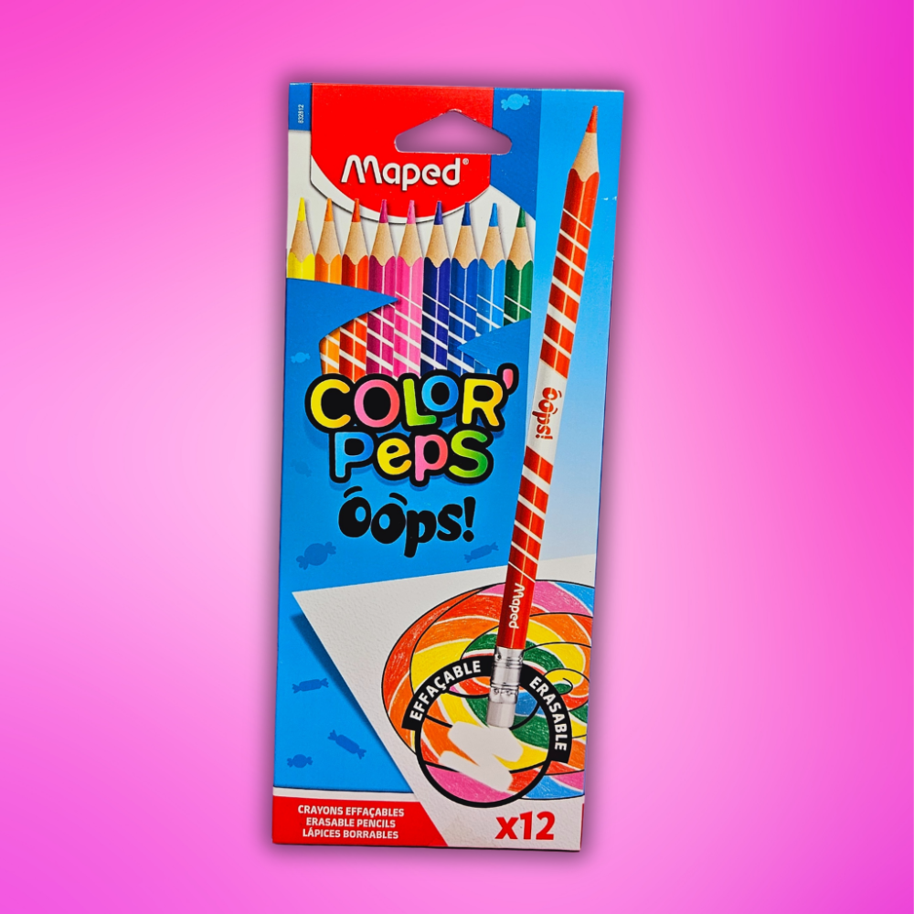 LAPICES BORRABLES X 12 MAPED