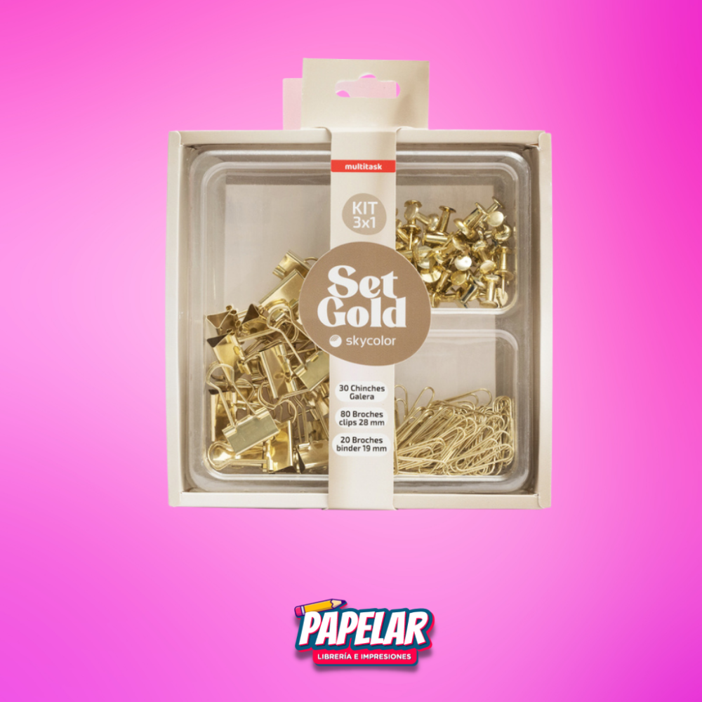 SET GOLD PARA OFICINA SKYCOLOR