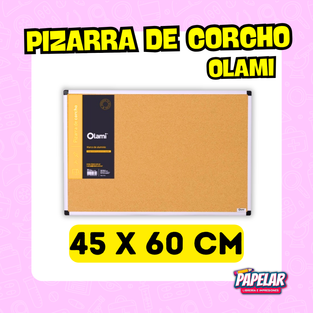 PIZARRA CORCHO 45X60 OLAMI