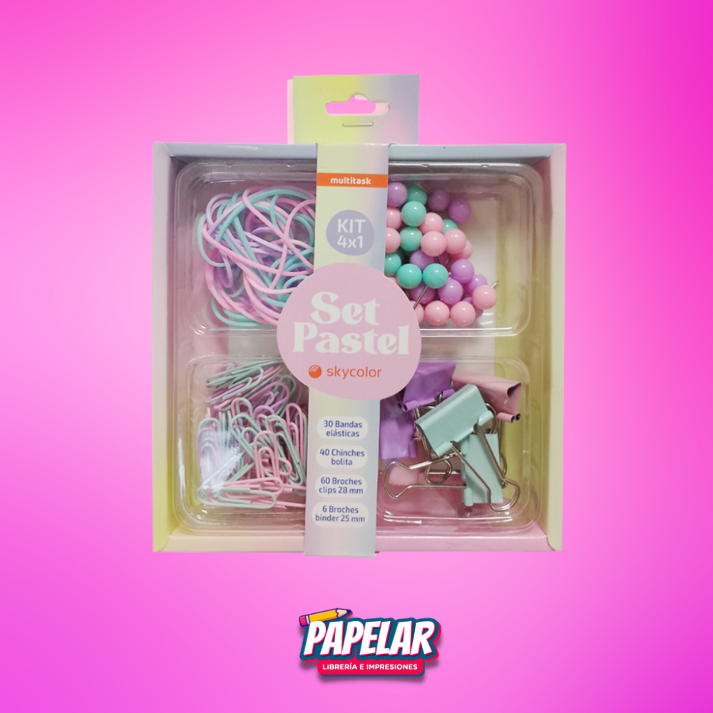 SET PASTEL PARA OFICINA SKYCOLOR