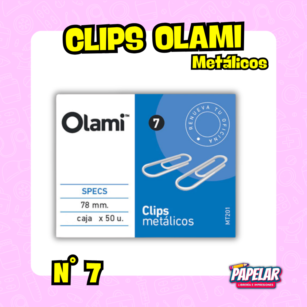CLIP Nº 7 OLAMI x50 unid.