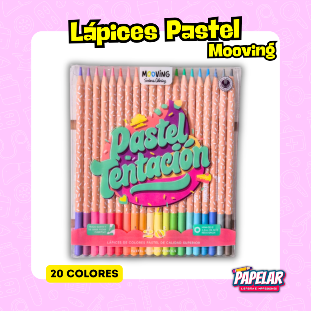 LAPICES MOOVING PASTEL X20