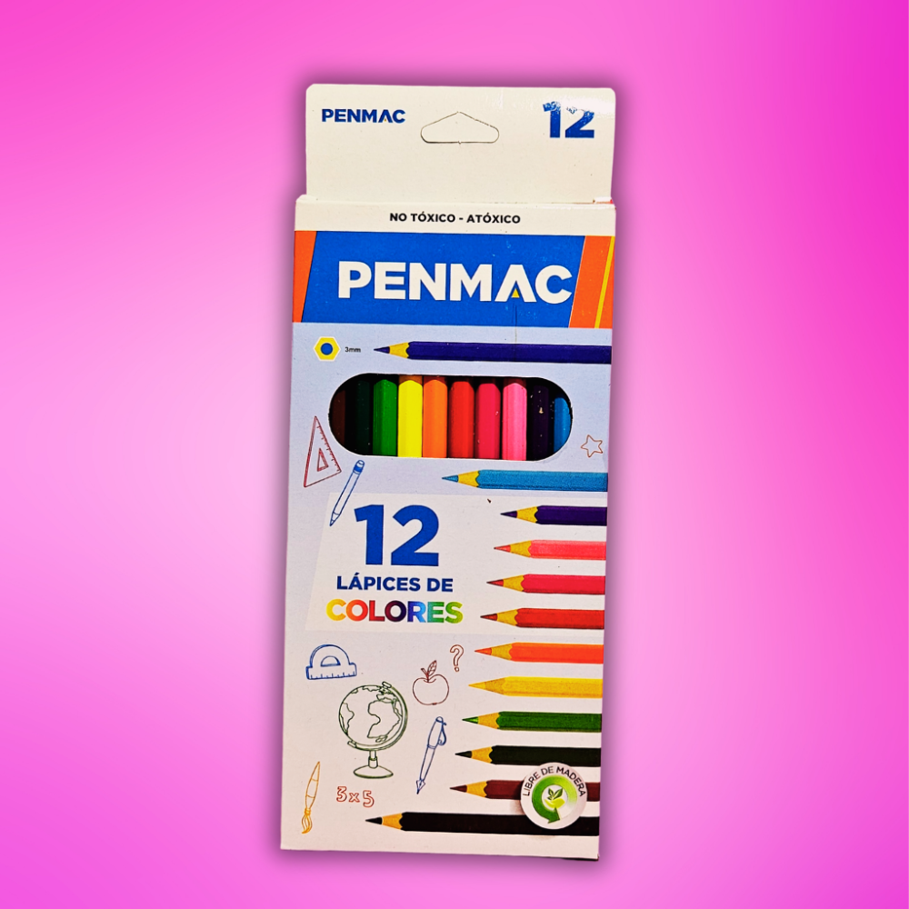 LAPICES DE COLOR PENMAC ECO X12 LARGO