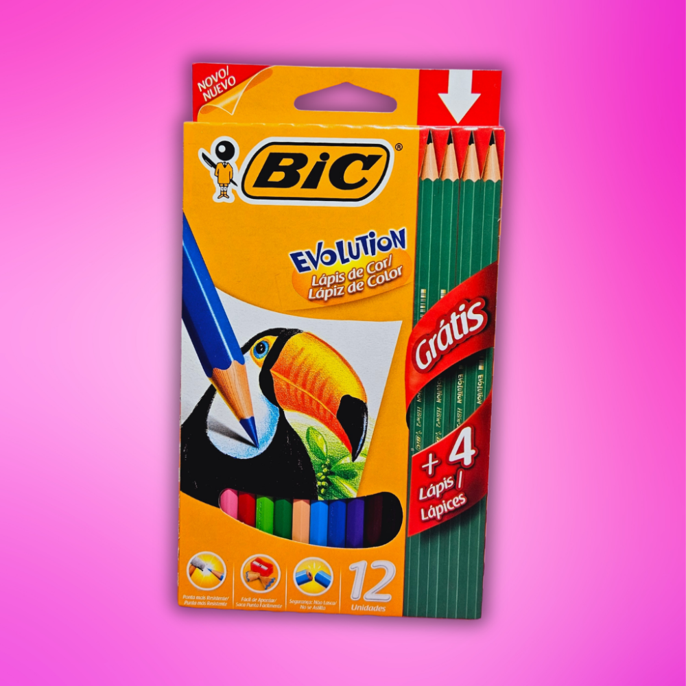 LAPICES BIC COLOR X 12