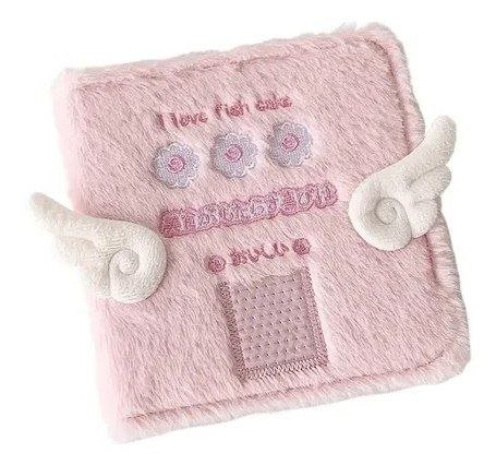 BINDER GANCHO PELUCHE PEQUEÑO ROSA