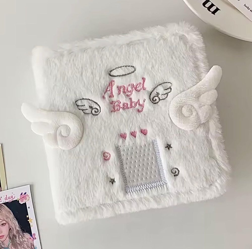 BINDER GANCHO PELUCHE PEQUEÑO BLANCO