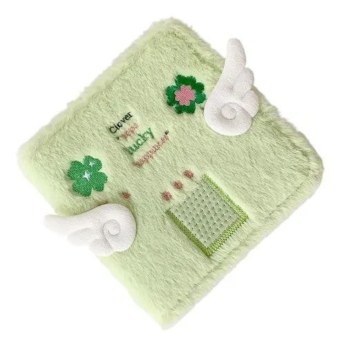 BINDER GANCHO PELUCHE PEQUEÑO VERDE