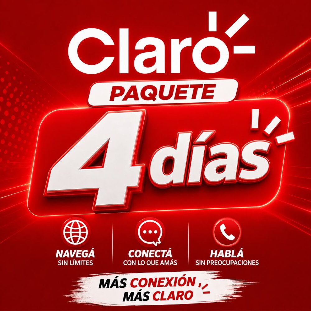 CLARO PAQUETE 4 DIAS