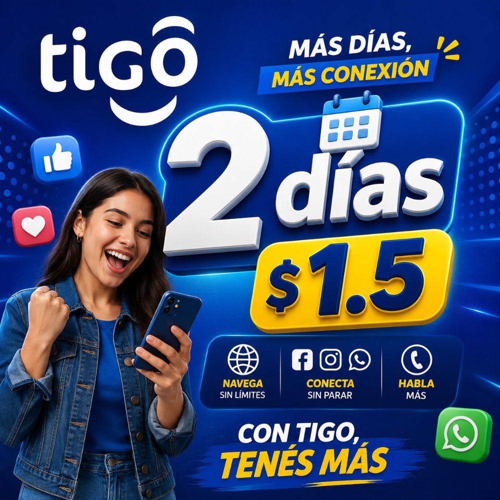TIGO PAQUETE 2 DIAS