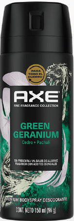AXE Spray Green Geranium 1X12
