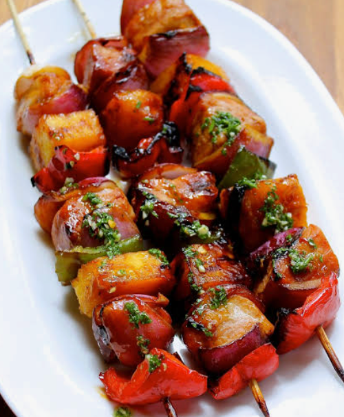 Brochetas de cerdo