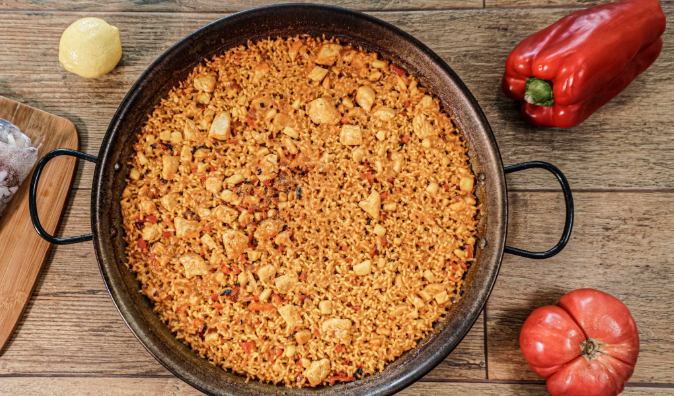 Paella mar y tierra